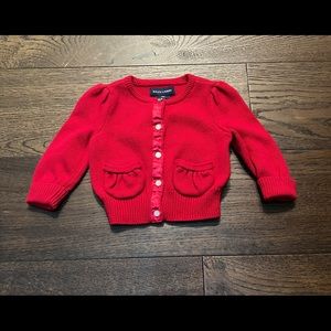 Red Ralph Lauren 9 month baby toddler sweater